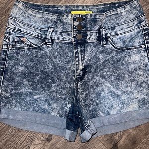 Like New, great condition high waisted Jean shorts by YMI